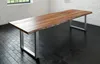 Esstisch Baumkante massiv Akazie nussbaum 240 x 100 silber Produktbild-Vorschau 2