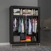 Intirilife Faltschrank 108x170x45 cm in RABEN SCHWARZ - mit Produktbild-Vorschau 7