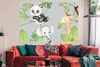 MuchoWow® Poster Dschungel - Blätter - Tiere 180x120 cm - Produktbild-Vorschau 2