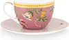 PIP STUDIO La Majorelle Tasse mit Untertasse pink 0,28 l Produktbild-Vorschau 1