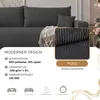 IDOHOME-Freistehendes Polstersofa PIANO mit Schlaffunktion Produktbild-Vorschau 6