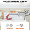 A meat grinder with a sausage tube attached, showing sausage being made, with accessories displayed below. Produktbild-Vorschau