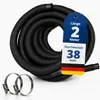 HAF Hochwertiger Pool Schwimmbadschlauch 38mm Schwarz 2 Produktbild-Vorschau 1