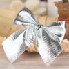 12pcs/Pack Weihnachtsbögen Ornamente Golden Silver Rot Produktbild-Vorschau 2