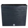 A dark gray rectangular planter with a textured surface. Produktbild-Vorschau