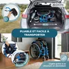 Fauteuil roulant pliable Aluminium Léger Manuel Avec freins Voir les images du produit 6