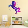 163 Wandtattoo Einhorn pink - 1000 x 1000 mm Produktbild-Vorschau 3