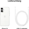 Apple iPhone 16 Plus 128GB Weiß Produktbild-Vorschau 10