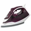 A studio shot of a purple and white steam iron against a white background. Voir les images du produit