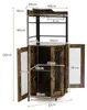 COSTWAY Eck-Barschrank mit Glashalter, industrieller Produktbild-Vorschau 7