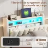 Lit boxspring 90x200, lit pour adolescents avec coffre de Voir les images du produit 2