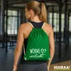 Huuraa Turnbeutel Worms verliebt 12 Liter Kelly Green Produktbild-Vorschau 2