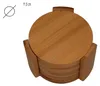 hausleben, lot de 12 sous-verres ronds | 11,5 x 11,5 x 7 cm Voir les images du produit 6