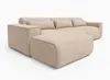 AX LIVING Wohnlandschaft mit Schlaffunktion Ruyam Beige Produktbild-Vorschau 4