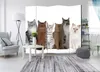5-teiliger Einseitiger Vlies Paravent - Sweet Cats II Produktbild-Vorschau 2