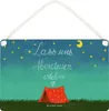 Mr. & Mrs. Panda Schild Abenteuer DIN A4 - Geschenk, Produktbild-Vorschau 1