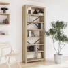 vidaXL Bücherregal 7 Böden 80x30x200 cm Massivholz Akazie Produktbild-Vorschau 2