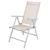 A single beige folding chair with a gray metal frame is shown against a white background. Produktbild-Vorschau