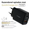 CHEROY 30W Wall Charger – Snellader – USB A / USB C Adapter Productafbeelding-voorbeeld 2
