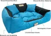 Hundebett Hundekissen Katzenbett KINGDOG Wasserdicht Blau Produktbild-Vorschau 2