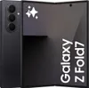 A black Samsung Galaxy Z Fold7 smartphone is shown unfolded, with the screen displaying text and graphics. Náhled obrázku produktu