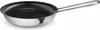 A stainless steel frying pan with a black interior and a silver handle is shown on a white background. Produktbild-Vorschau
