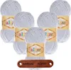 5 x ALIZE Softy 416 Grey mit Label Produktbild-Vorschau 1