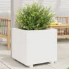 vidaXL Pflanzkübel Weiß 50x50x49,5 cm Massivholz Kiefer Produktbild-Vorschau 2