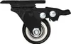 A black caster wheel with a brake mechanism, shown against a white background. Anteprima dell’immagine prodotto
