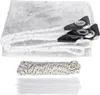 Bâche PVC claire imperméable Tarps Protection des plantes Voir les images du produit 7