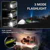 Collage showing different modes of a flashlight and a family using a reading light. Podgląd zdjęcia produktu
