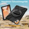 A tablet case is shown in a rugged outdoor environment with a second tablet in its case in the background. Produktbild-Vorschau