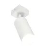 A white cylinder-shaped spotlight attached to a square base, angled to show the light source. Náhľad obrázku produktu