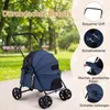 Carrito para perros, plegable, con toldo solar ajustable, 2 Vista previa de la imagen del producto 7