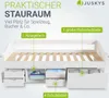Juskys Funktionsbett Nalu 90x200 cm - Holz Bett mit Produktbild-Vorschau 5
