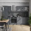 Küchenzeile Vicco R-Line Schwarz Beton/Anthrazit 300 cm Produktbild-Vorschau 4