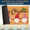 BRUBAKER Weihnachtsfußmatte Merry Christmas Wichtel - 45x75 Produktbild-Vorschau 2