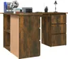 vidaXL Eckschreibtisch Räuchereiche 145x100x76 cm Produktbild-Vorschau 11