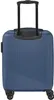 A blue Travelite trolley suitcase is shown from the back, standing on its wheels. Náhľad obrázku produktu