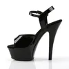 KISS-209 Damen Sandale von Pleaser, Schwarz Glanz , EU 35, Produktbild-Vorschau 3