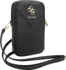 A black Guess wallet phone bag with a gold logo and text. Anteprima dell’immagine prodotto