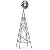 COSTWAY Windrad, Höhe 253cm, wetterfeste Windmühle Metall, Produktbild-Vorschau 1