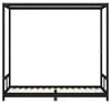 vidaXL Dětská postýlka Black 80x200 cm Masivní borovicové Náhled obrázku produktu 4
