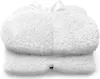 A white fluffy blanket folded and tied with a white ribbon. Náhľad obrázku produktu
