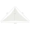 Tenda da sole 160 g/m² bianco 4x4x5,8 m HDPE Anteprima dell’immagine prodotto 6
