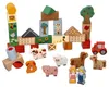 Holzklötze für Kleinkinder – Bauernhof Produktbild-Vorschau 2