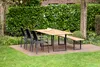 Niehoff - Gartenbank Nemo - Teak Teak recycelt 200 x 40 cm Produktbild-Vorschau 3