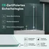 Mai&Mai Badewannenfaltwand, 6mm Sicherheitsglas Klarglas, Produktbild-Vorschau 2