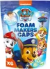 The image shows the packaging of Paw Patrol foam makers caps, featuring characters from the show and product details. Anteprima dell’immagine prodotto