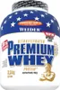 A product shot of a large tub of protein powder. Produktbild-Vorschau